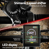 Everfit 26 Inch Electric Bike Mountain Bicycle eBike Built-in Battery 250W - Rear View