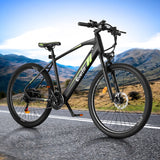 Everfit 27.5 Inch Electric Bike Mountain Bicycle eBike Battery 21 Speed - Close-Up Angle