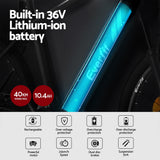 Everfit 27.5 Inch Electric Bike Mountain Bicycle eBike Battery 21 Speed - Rear View
