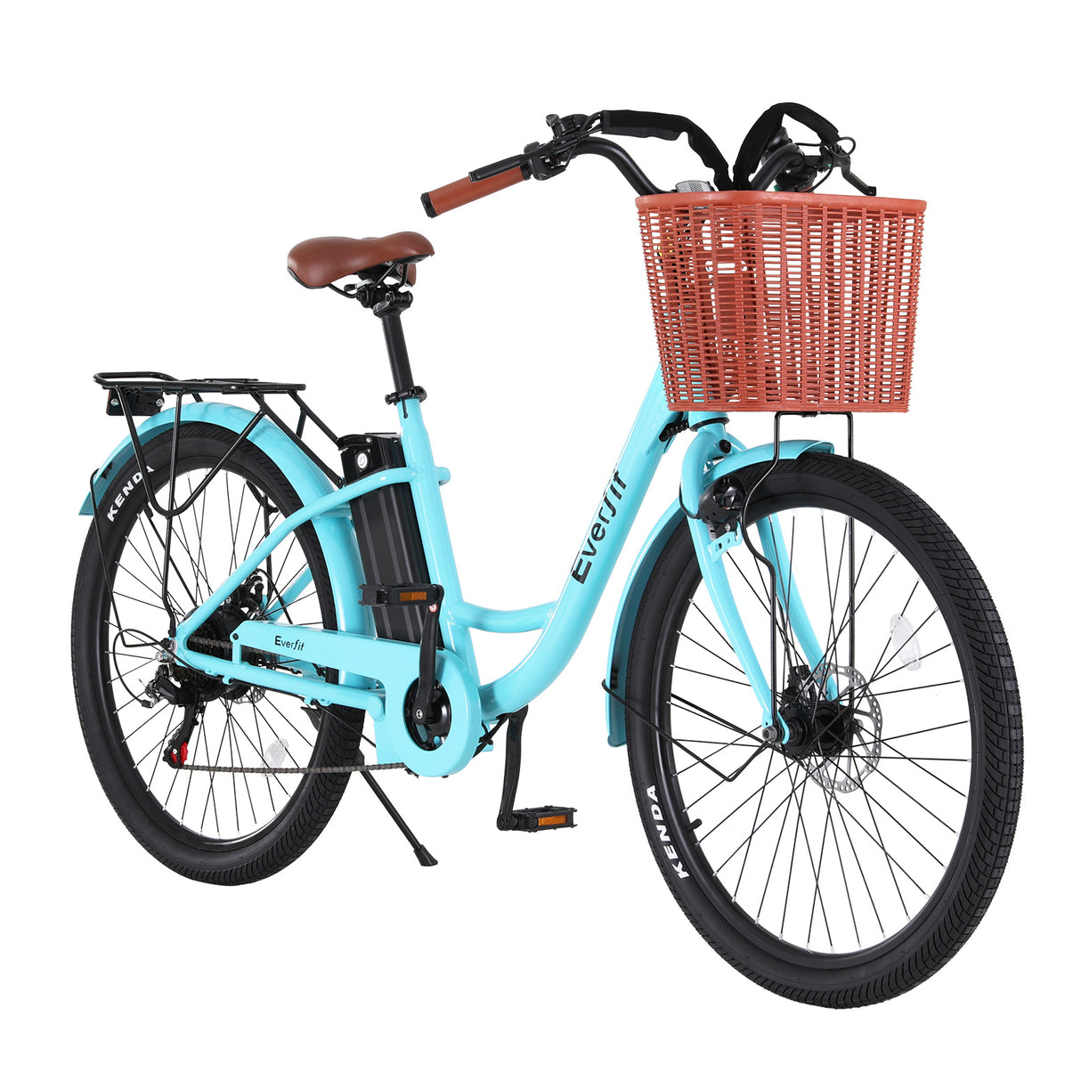 Everfit 26 Electric Bike City Bicycle eBike e-Bike Commuter w/ Battery BL