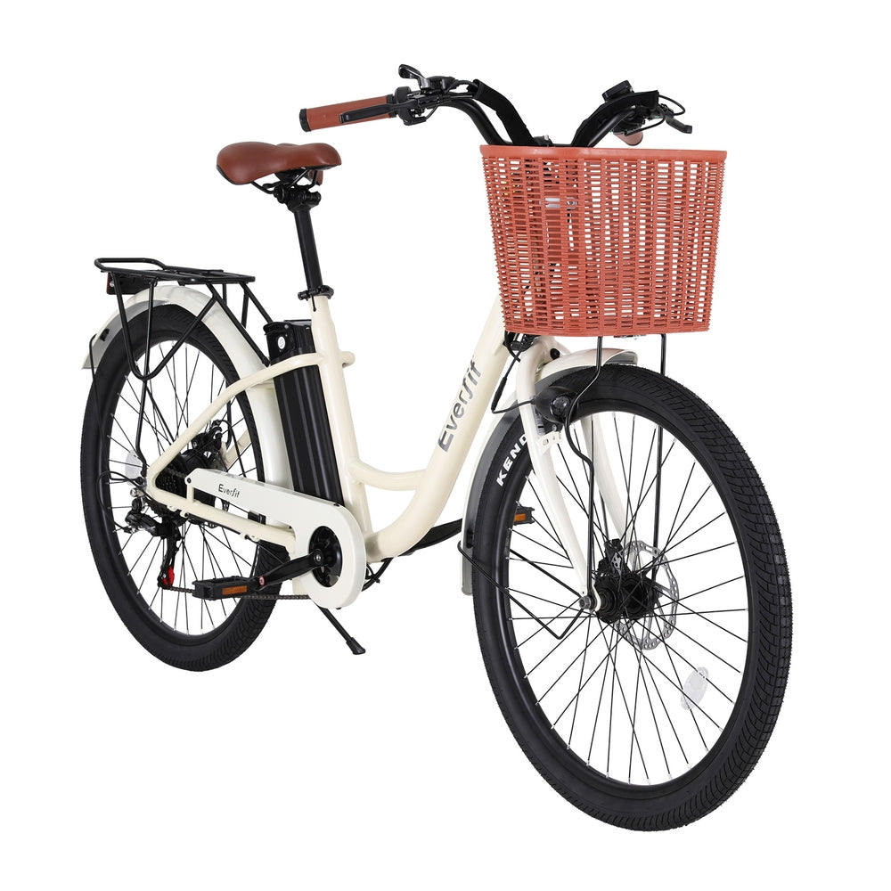 Everfit 26 Electric Bike City Bicycle eBike e-Bike Commuter w/ Battery WH