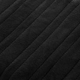 Bedra Washable Electric Heated Throw Rug Flannel Black