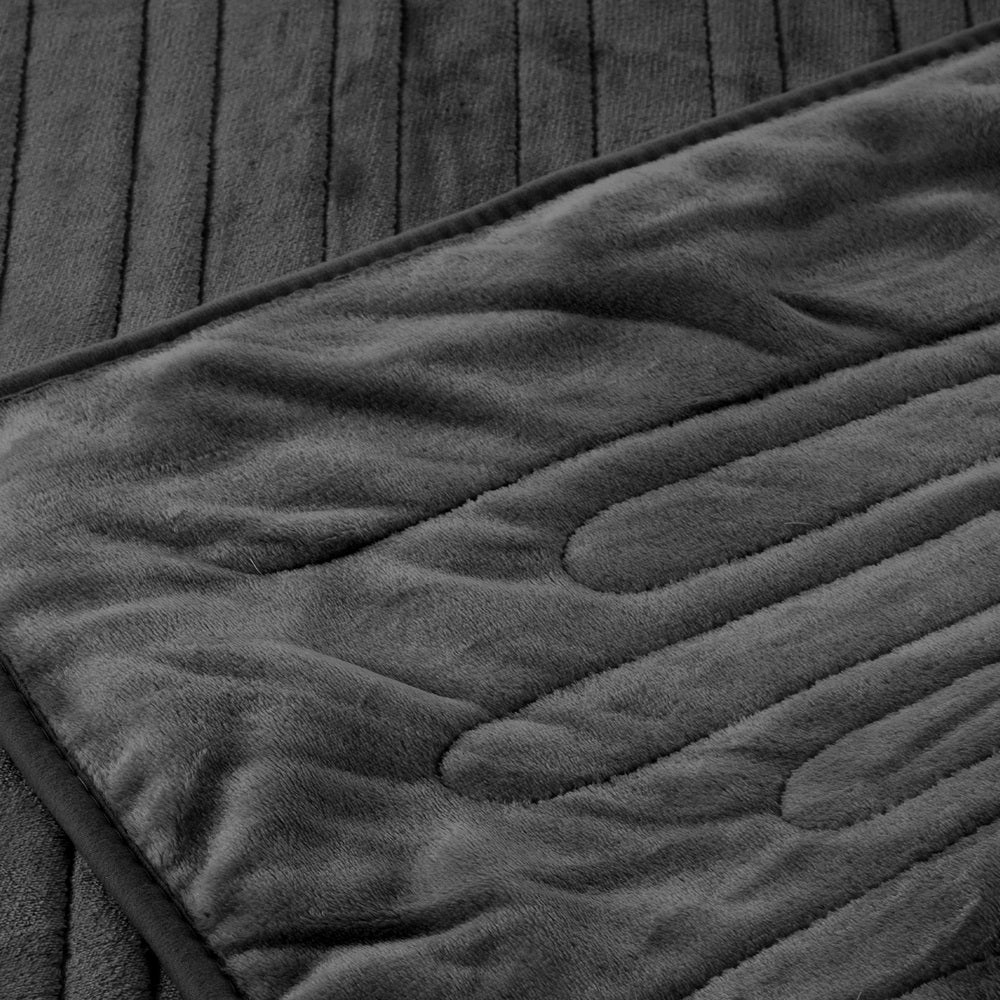 Bedra Electric Blanket Washable Heated Throw Rug Coral Fleece