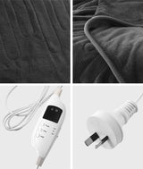 Bedra Electric Blanket Washable Heated Throw Rug Coral Fleece