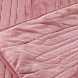 Bedra Washable Electric Heated Throw Rug Flannel Pink - Extra Image