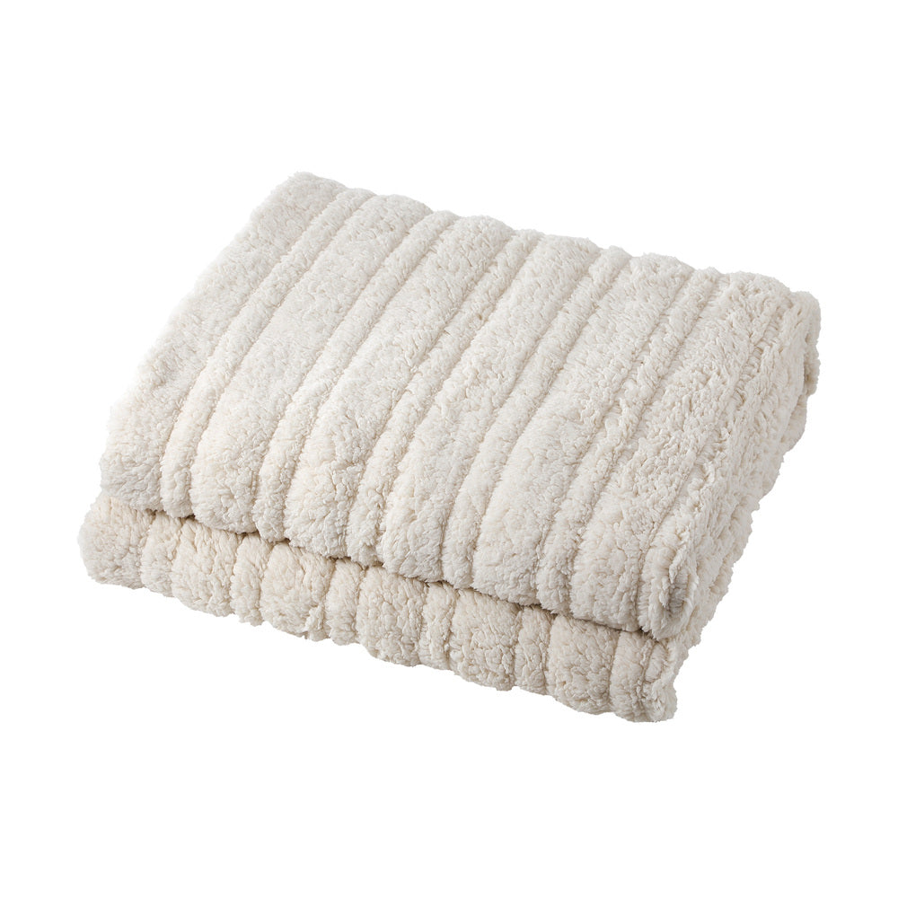 Bedra Heated Throw Rug Blanket Washable Sherpa Flannel