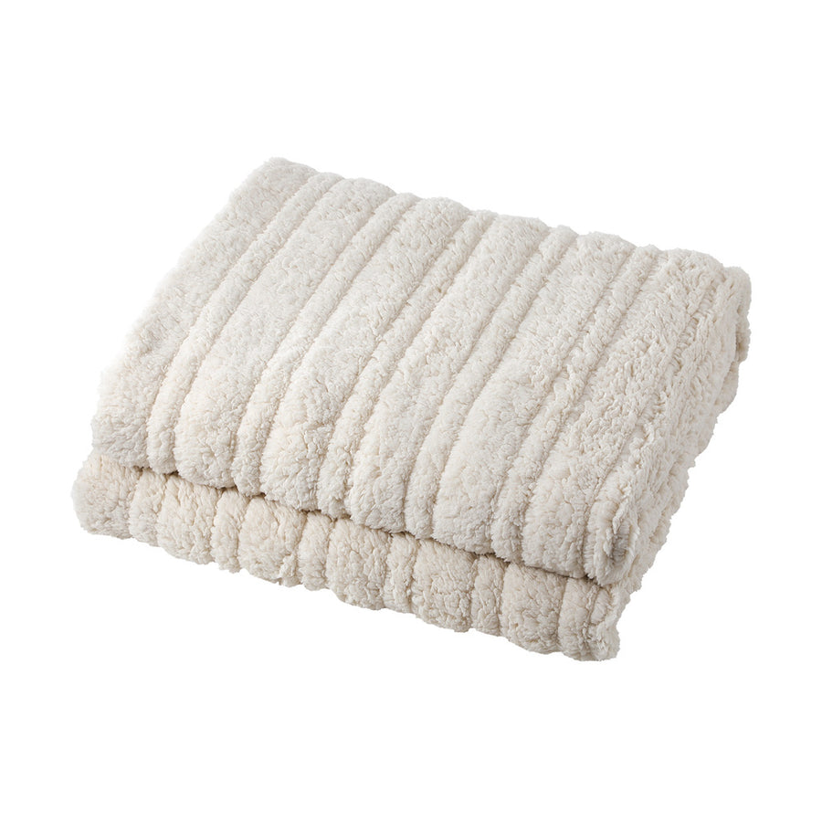 Bedra Heated Throw Rug Blanket Washable Sherpa Flannel