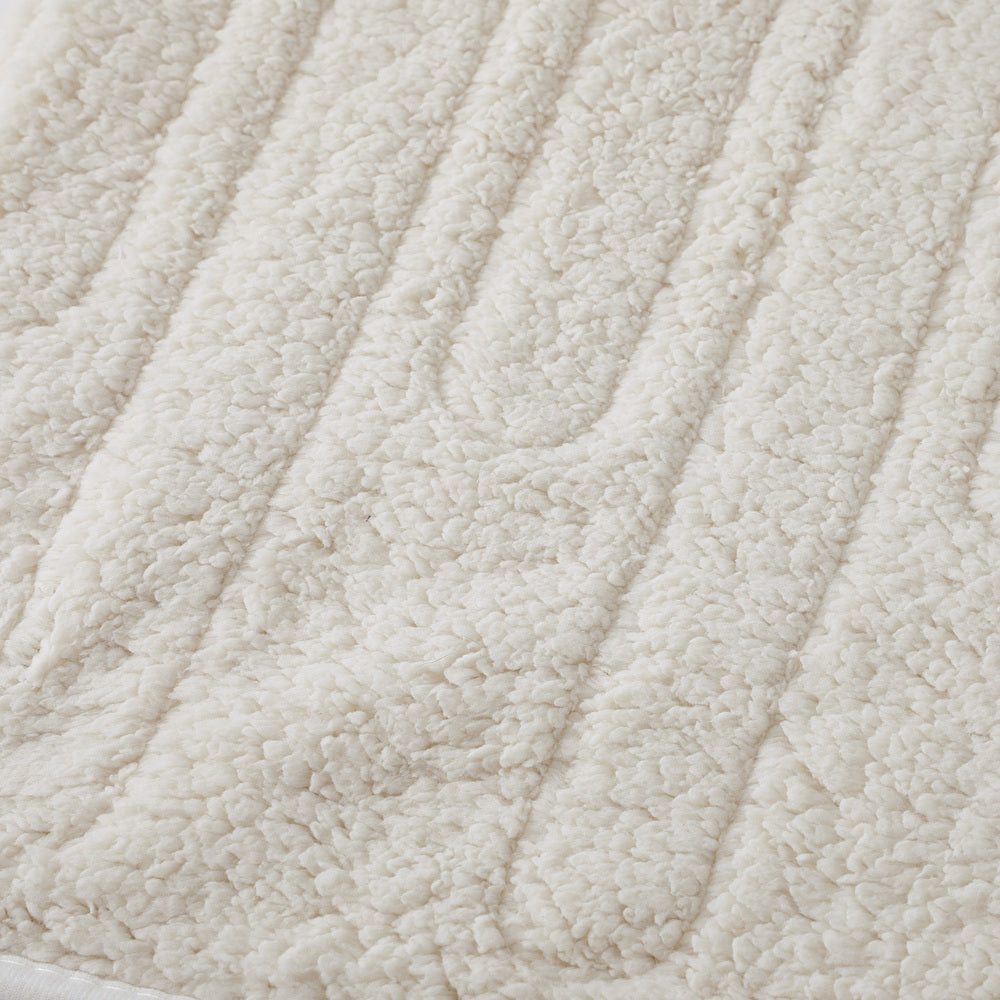 Bedra Heated Throw Rug Blanket Washable Sherpa Flannel