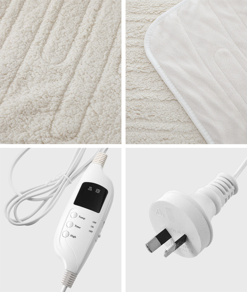 Bedra Heated Throw Rug Blanket Washable Sherpa Flannel
