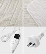 Bedra Heated Throw Rug Blanket Washable Sherpa Flannel