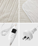 Bedra Heated Throw Rug Blanket Washable Sherpa Flannel - Extra Image