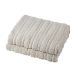 Bedra Electric Heated Blanket Washable Throw Rug Sherpa Coral Fleece Navy Beige