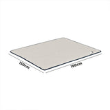 Bedra Electric Heated Blanket Washable Throw Rug Sherpa Coral Fleece Navy Beige