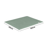 Bedra Electric Heated Blanket Washable Throw Rug Sherpa Coral Fleece Green - Extra Image