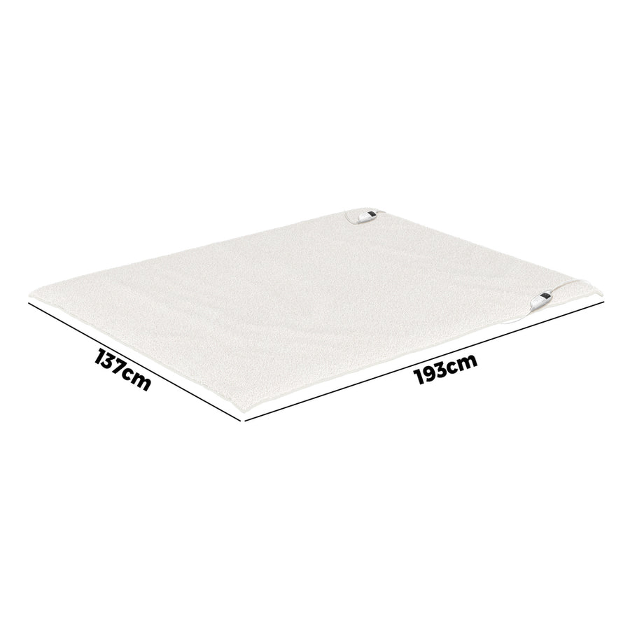 Bedra Electric Blanket Washable Fleece Fully Fitted Double