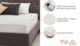 Bedra Electric Blanket Fleece Fully Fitted Washable King - Low Angle