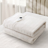 Bedra Electric Blanket Fully Fitted Fleece Heated Single - Top-Down View