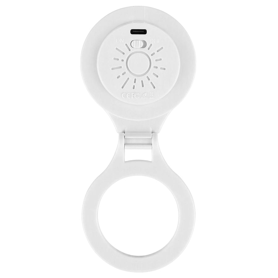 Devanti Magnetic Selfie Light Foldable LED Ring Fill Phone Light CRI95 White