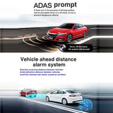 Full Hd Car Dvr With Night Vision And Adas - Rear View