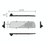 Full Hd Car Mirror Dvr Camera - 4.5 Front & Rearview