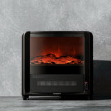 Devanti Electric Fireplace Fire Heaters 2000W - Close-Up Angle