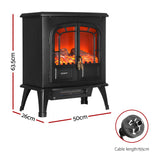 Devanti Electric Fireplace Fire Heaters 2000W - Front View