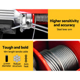 Giantz Electric Hoist Winch 400/800KG Cable 20M Rope Tool Remote Chain Lifting - Side View