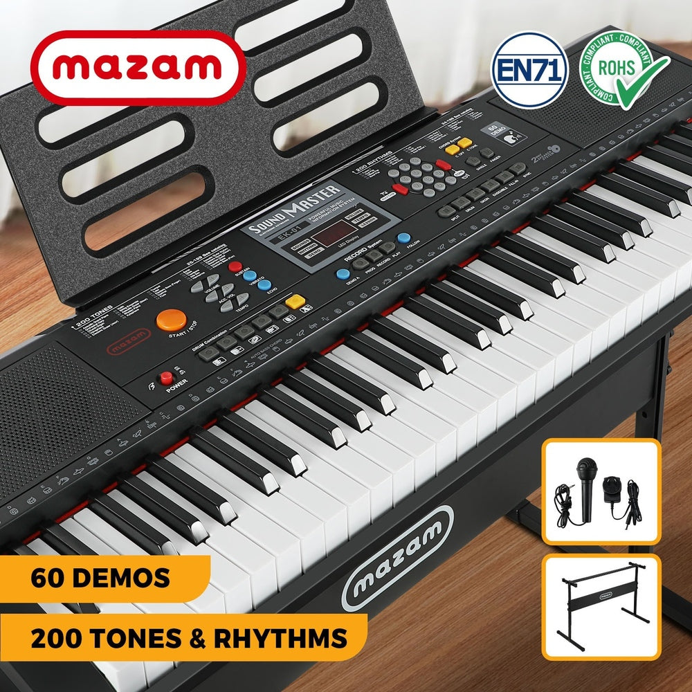 Mazam 61 Keys Electronic Piano Keyboard Kids Gift