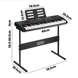 Mazam 61 Keys Electronic Piano Keyboard Kids Gift - Side View