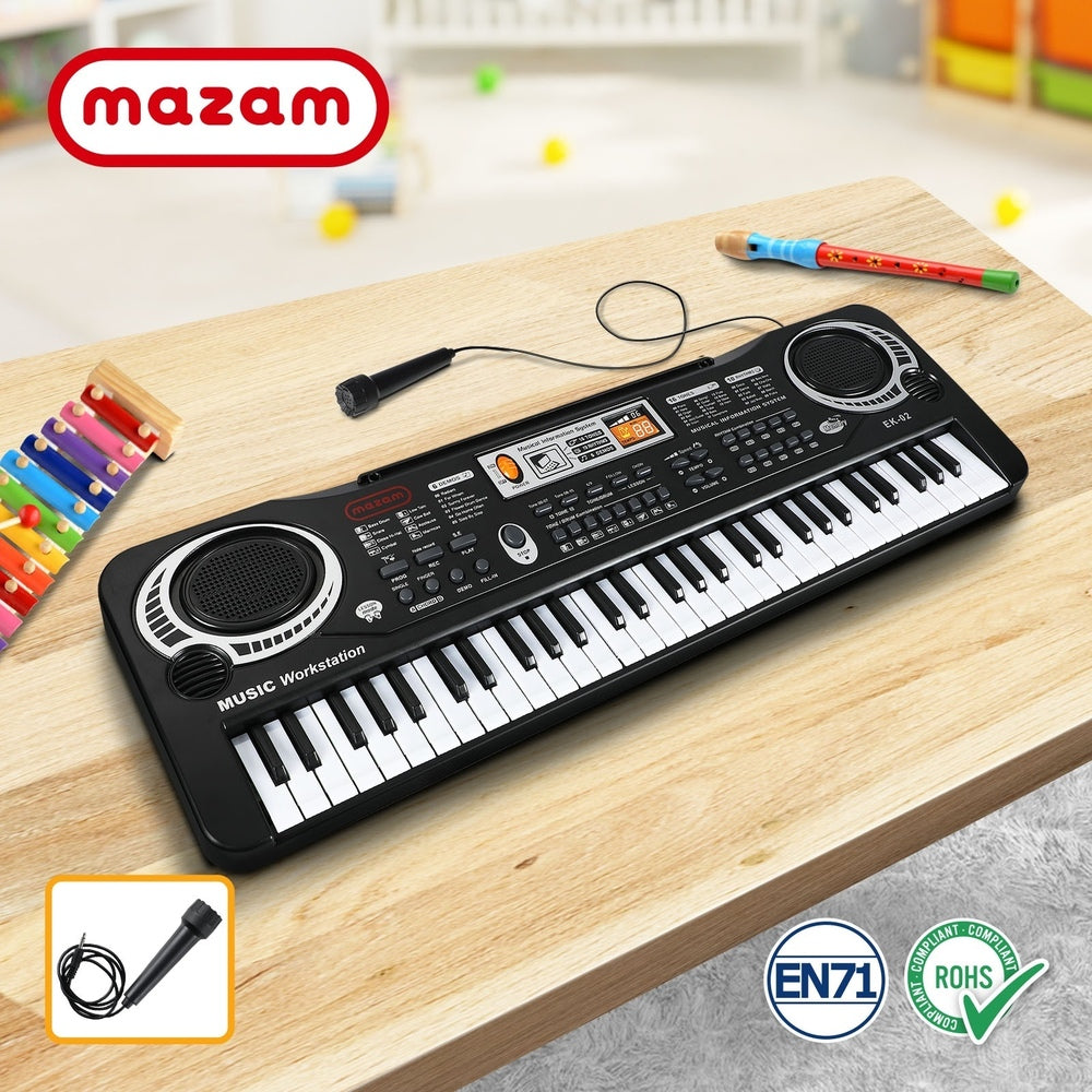Mazam 61 Keys Piano Keyboard Kids Toy With Microphone