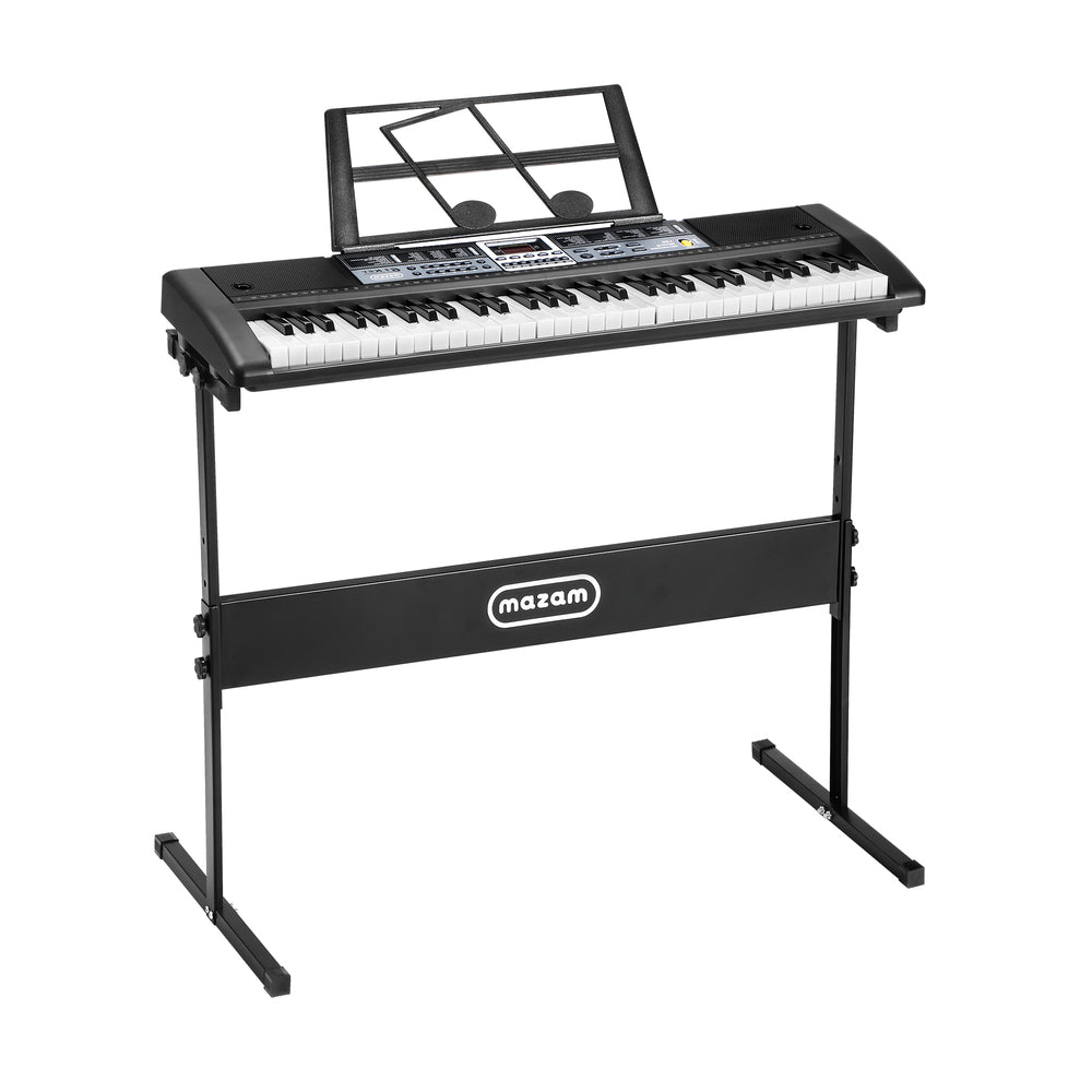 Mazam 61 Keys Electronic Piano Keyboard Lighted with Holder