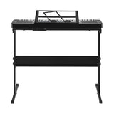 Mazam 61 Keys Electronic Piano Keyboard Lighted with Holder - Side View