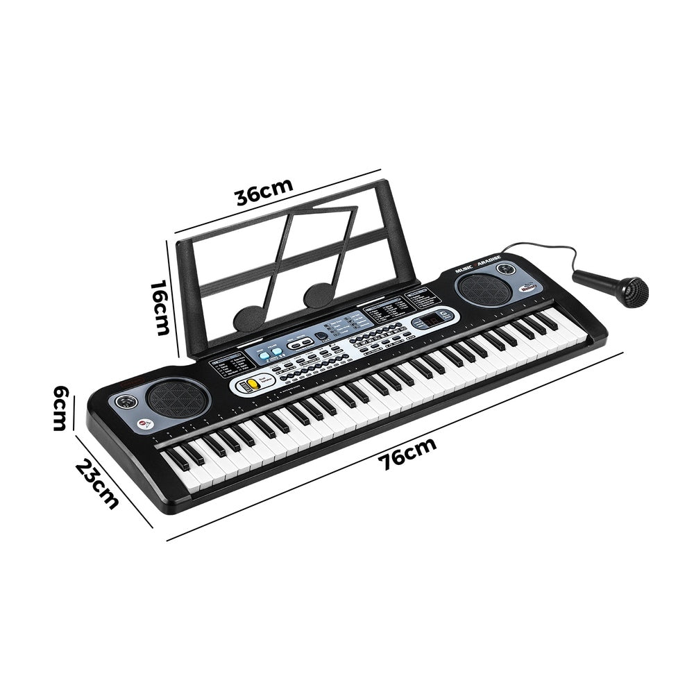 Mazam 61 Keys Piano Keyboard with Microphone and Holder