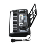 Mazam 61 Keys Piano Keyboard with Microphone and Holder - Close-Up Angle