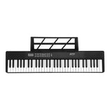 Alpha 61 Keys Foldable Electronic Piano Keyboard Digital Electric w/ Carry Bag - Side View