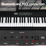 Alpha 61 Keys Foldable Electronic Piano Keyboard Digital Electric w/ Carry Bag - Top-Down View