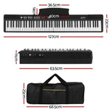 Alpha Portable 88-Key Digital Piano with Carry Bag and Accessories