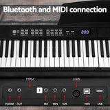 Alpha Portable 88-Key Digital Piano with Carry Bag and Accessories - Top-Down View