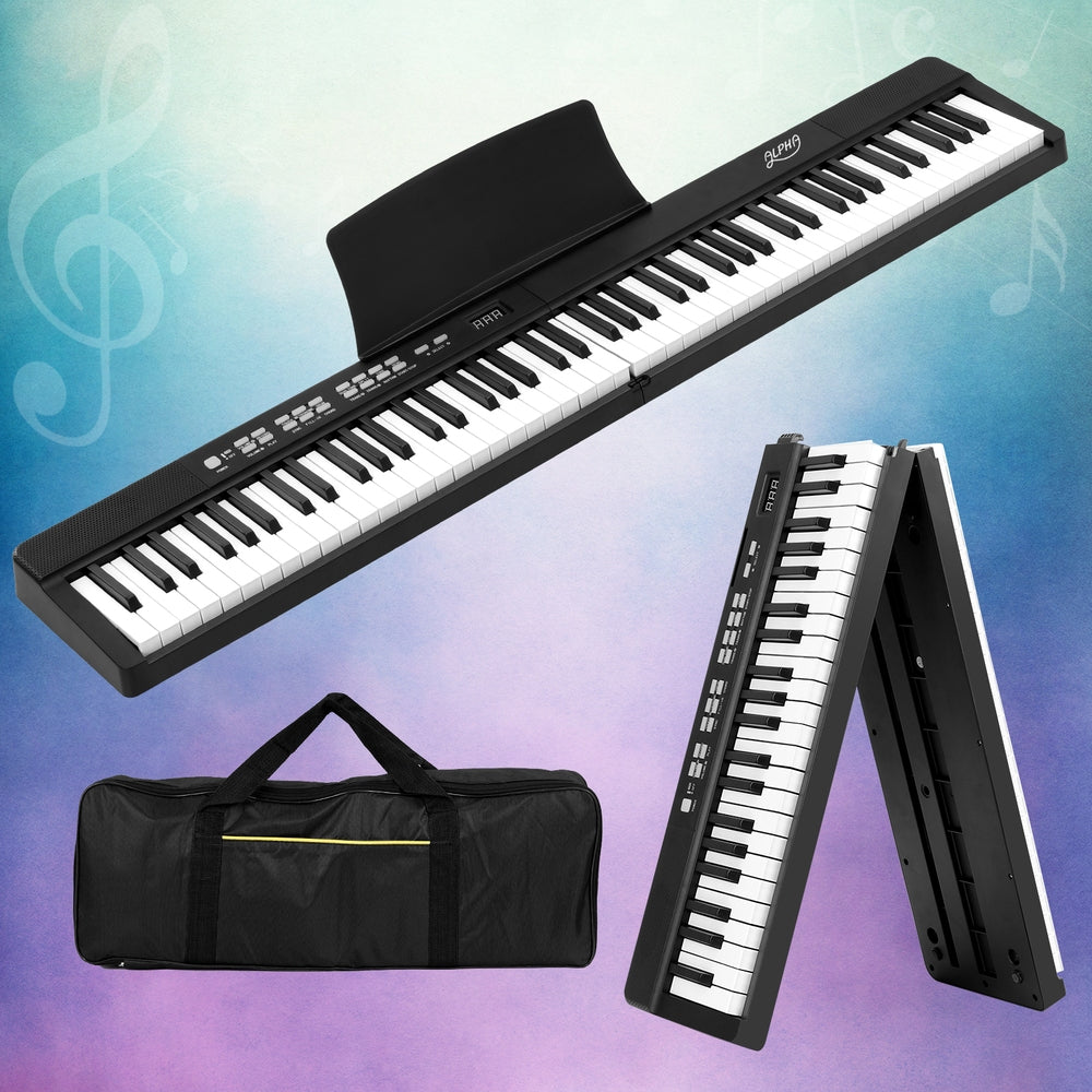 Alpha Portable 88-Key Digital Piano with Carry Bag and Accessories