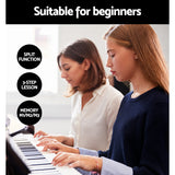 Alpha 61 Keys Electronic Piano Keyboard Digital Electric w/ Stand Touch Sensitive - 45-Degree Angle