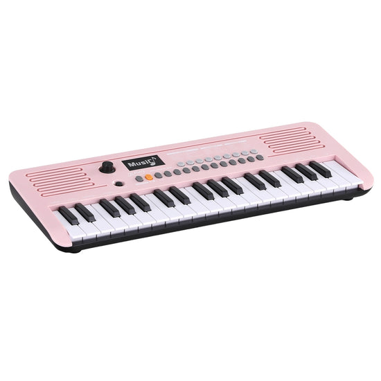 Alpha 37-Key Digital Piano Keyboard for Kids Beginners Electronic Keyboard Piano Gift Pink