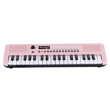 Alpha 37-Key Digital Piano Keyboard for Kids Beginners Electronic Keyboard Piano Gift Pink - Side View