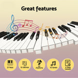 Alpha 37-Key Digital Piano Keyboard for Kids Beginners Electronic Keyboard Piano Gift Pink - Top-Down View
