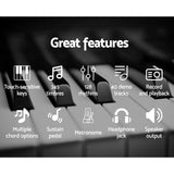 Alpha 61 Keys Electronic Piano Keyboard Digital Electric Classical Music Stand - Side View