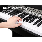 Alpha 61 Keys Electronic Piano Keyboard Digital Electric Classical Music Stand - Top-Down View