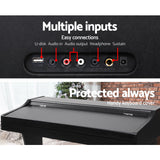 Alpha 61 Keys Electronic Piano Keyboard Digital Electric Classical Music Stand - Rear View