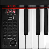 Alpha 88 Keys Electronic Piano Keyboard Digital Electric w/ Stand Full Weighted - Side View