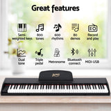 Alpha 88 Keys Digital Piano Keyboard Electronic w/ Stand - 45-Degree Angle