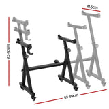 Alpha Heavy Duty Adjustable Piano Stand with Lockable Wheels Z-Stand Black - Front View