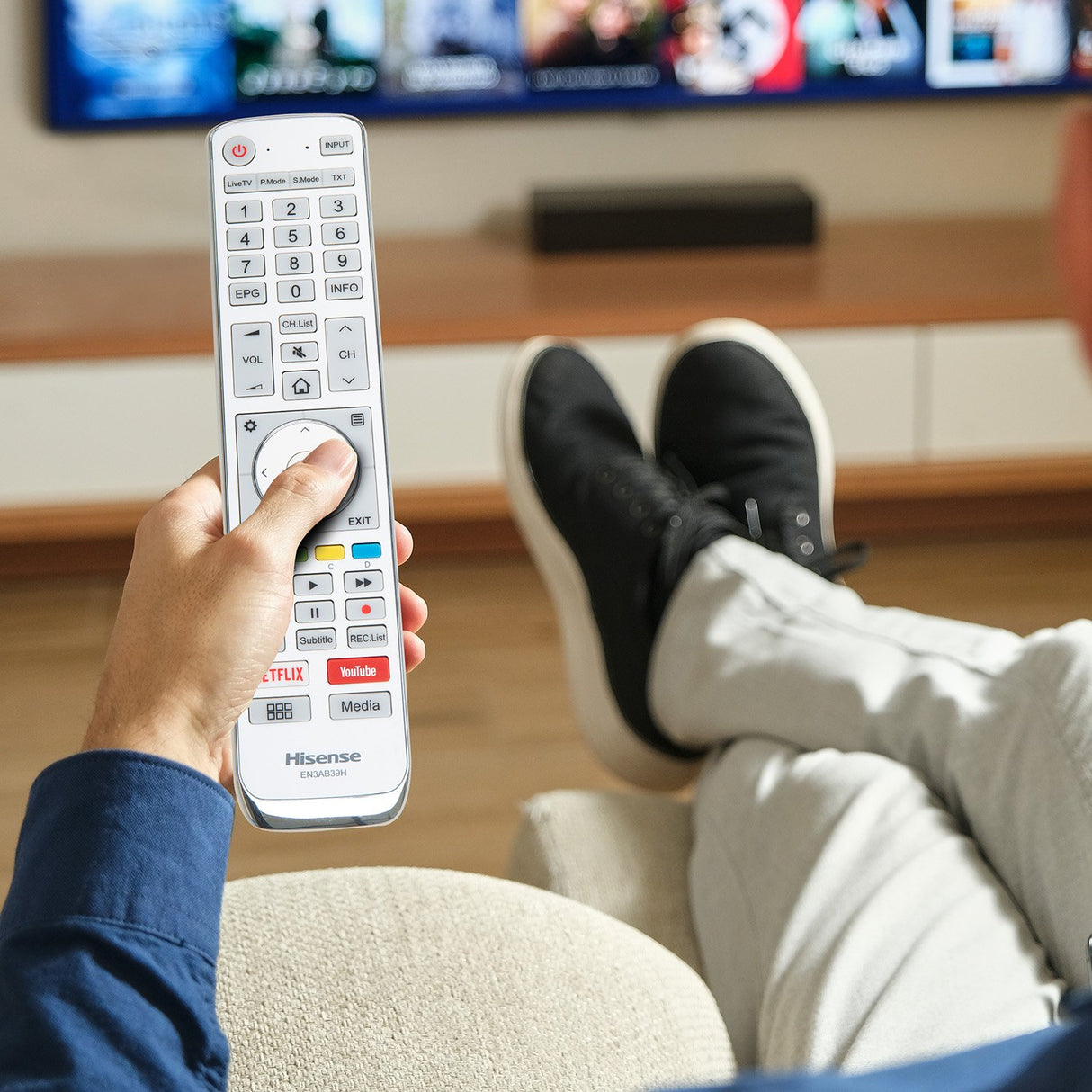 Genuine Hisense EN3AB39H TV Remote Control Original EN-3AB39H